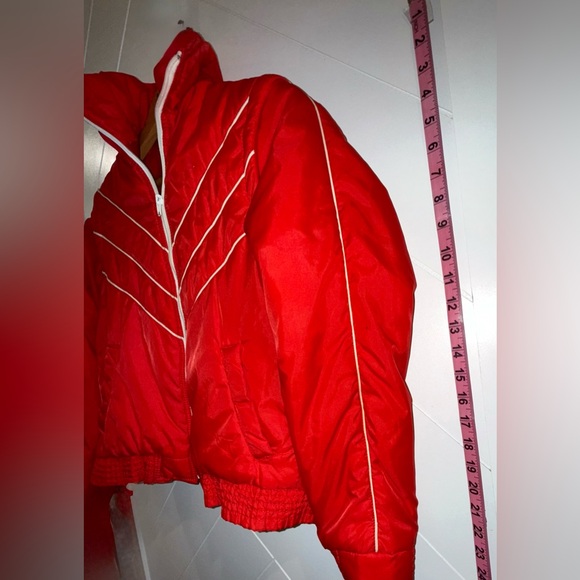 1970’s Vintage Johnny Colorado Red Ski Jacket Vest/Coat Size M - Picture 12 of 16